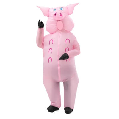 Надувной карнавальный костюм Свинья-4