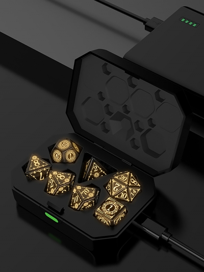Перезаряжаемые светящиеся игральные кости Rechargeable Dice DND-5
