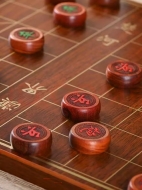 Китайские шахматы сянци, комплект из красного дерева